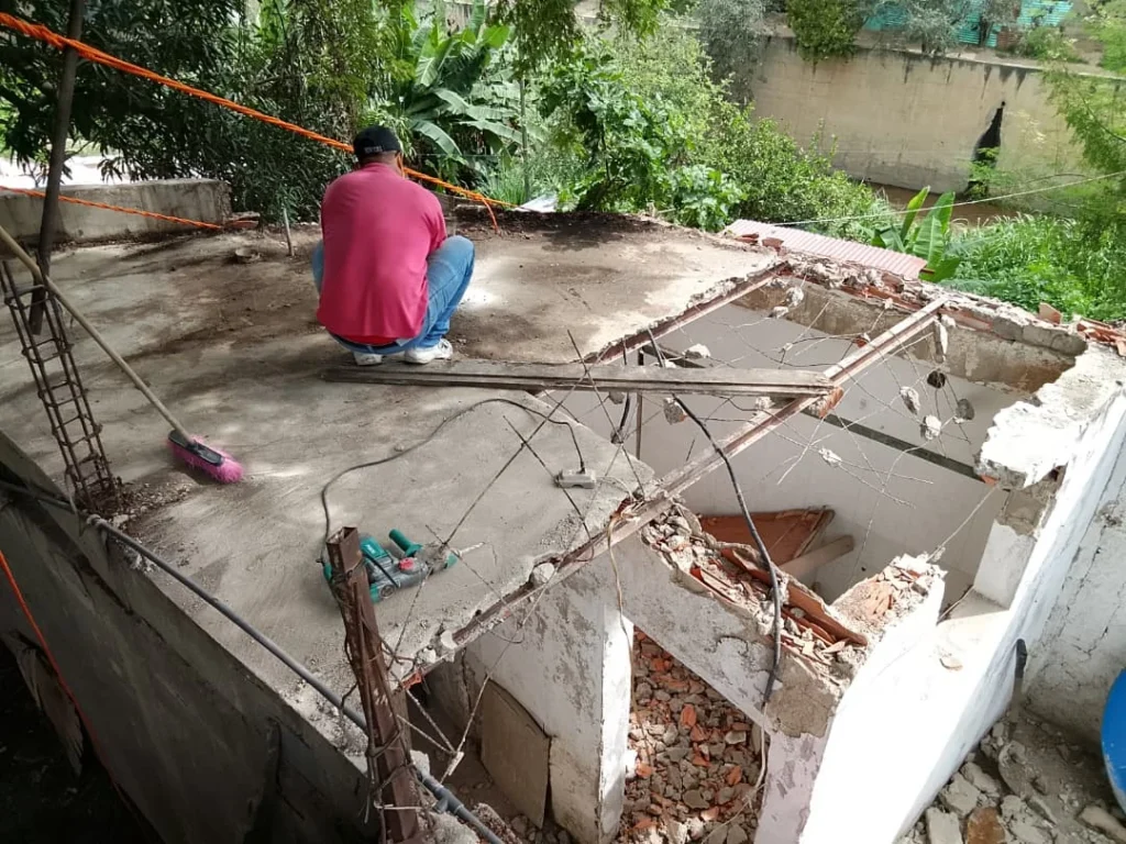 Evaluación de pérdidas materiales en el Hogar de Niños de la Guaira
